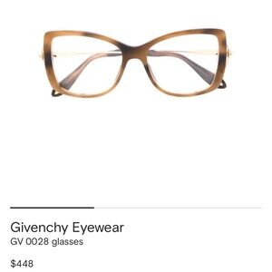 Givenchy butterfly tortoiseshell women’s eyeglasses